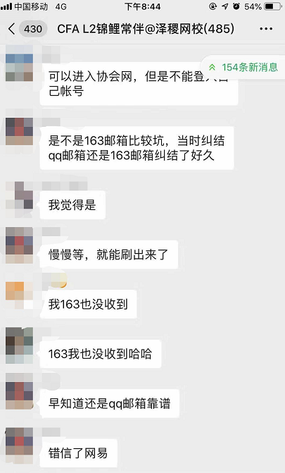 CFA成绩